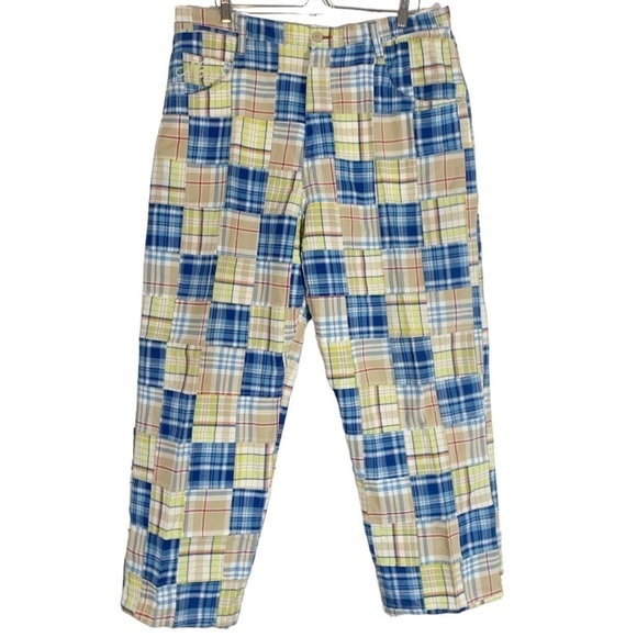 Vintage Makaveli Patchwork Straight Leg Pants Size 38 - Picture 1 of 8